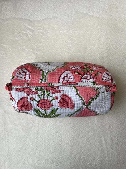 White peach Floral – Utility Pouch Pack of 3