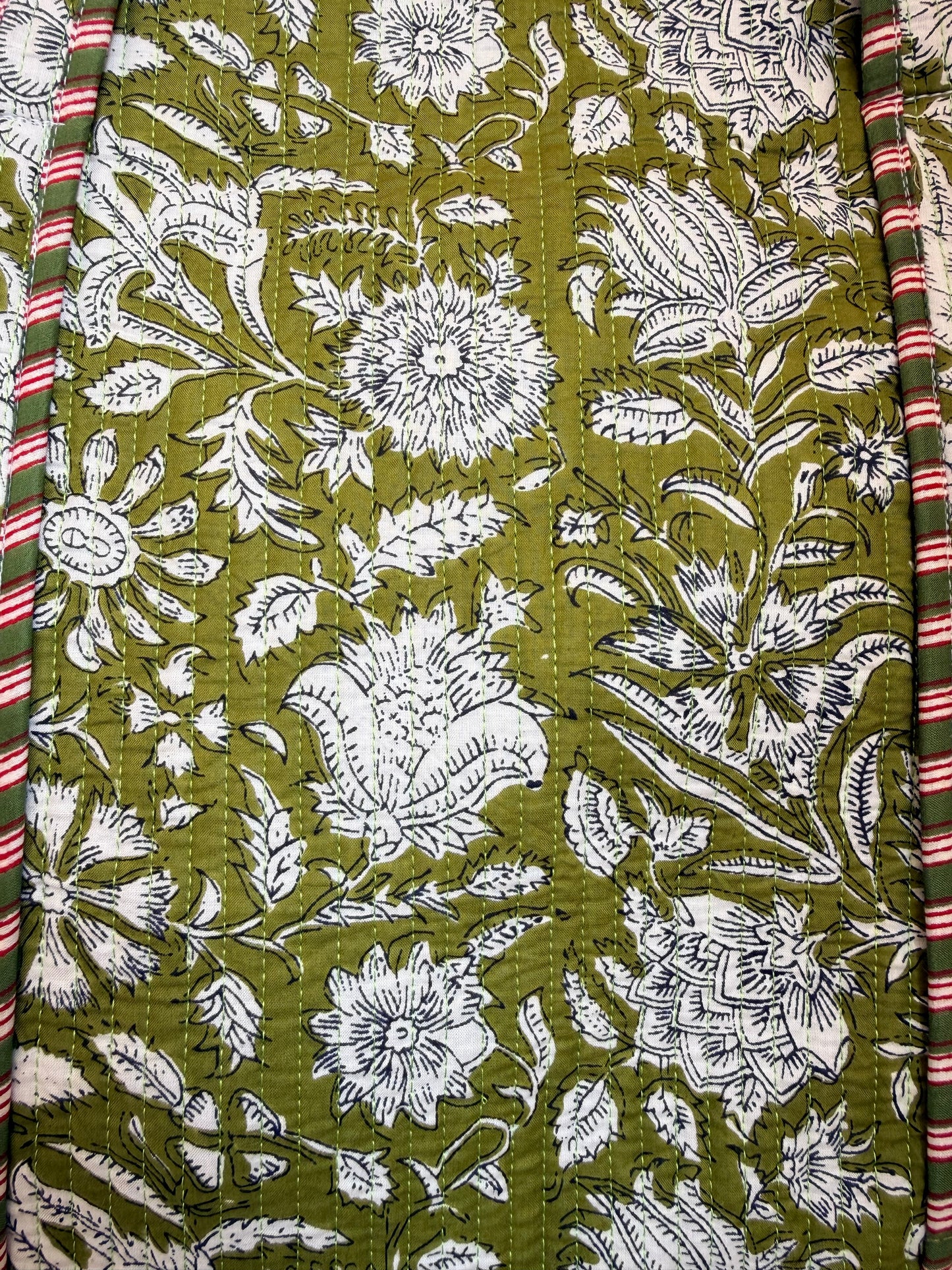 Green Floral – Wander Tote Bag 18x18