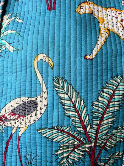 Teal Safari – Wander Tote Bag 18x18