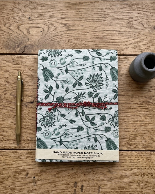 Green Floral – Handcrafted Journal