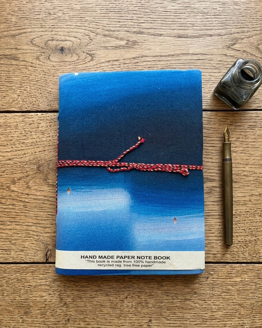 Blue white – Handcrafted Journal