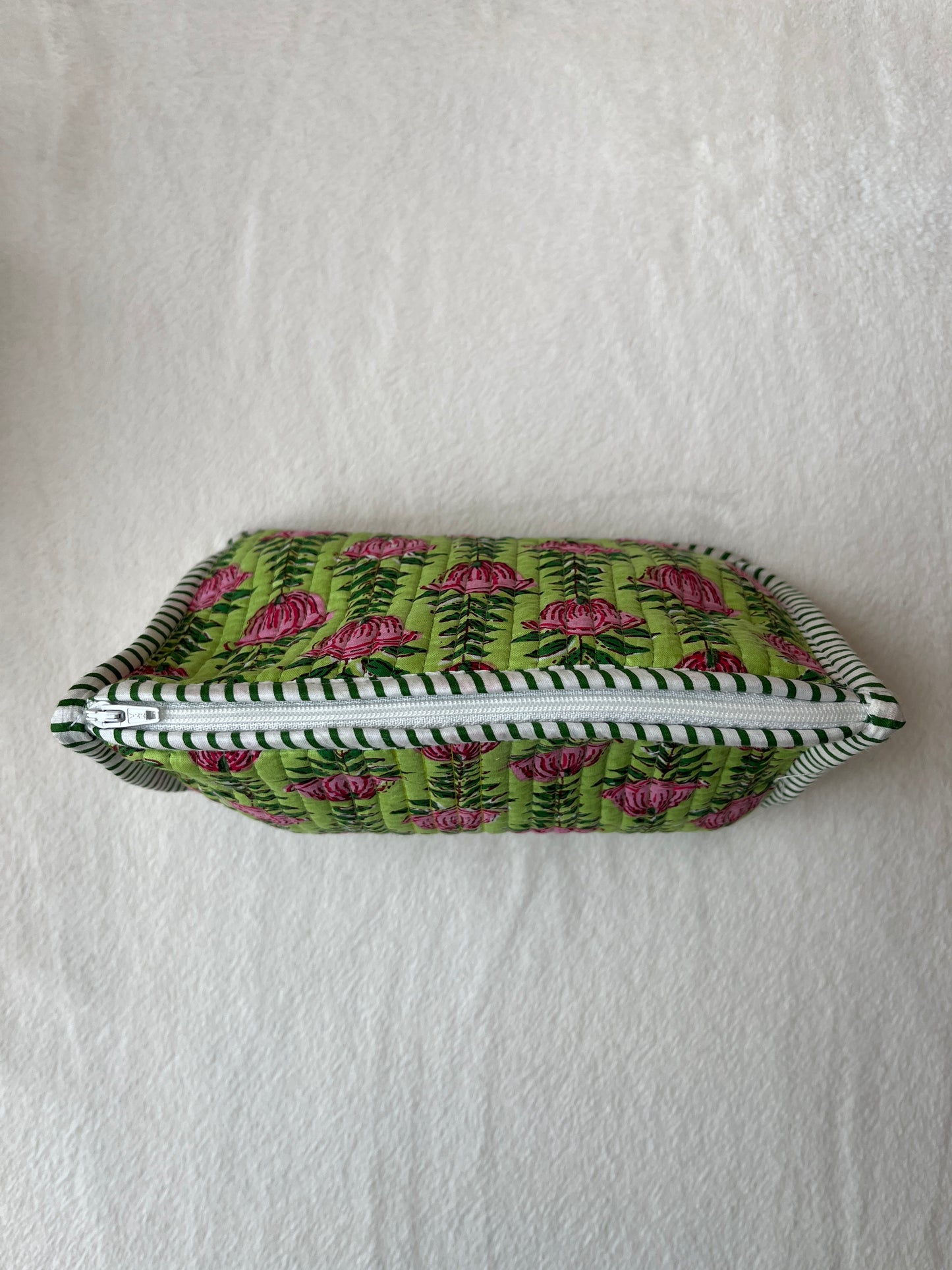 Green Lotus floral Pyramid – Utility Pouch Pack of 3