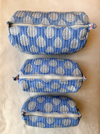 Pastel Blue – Utility Pouch Pack of 3