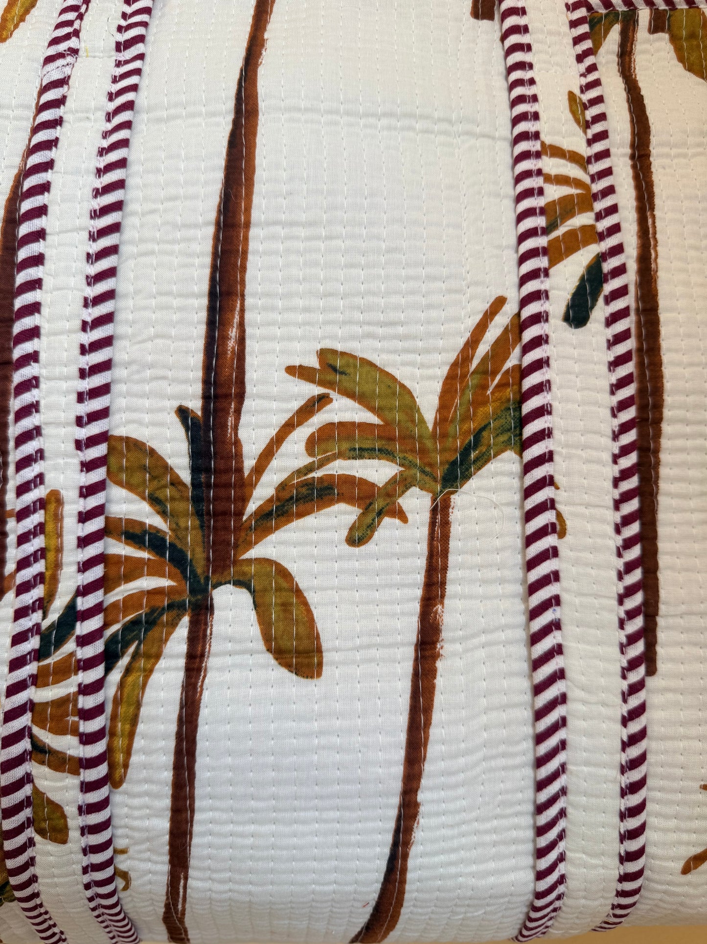 Ivory White Palm – Muse Tote Bag 16X16