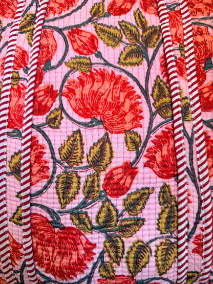 Rosy Red Bloom – Muse Tote Bag 16X16