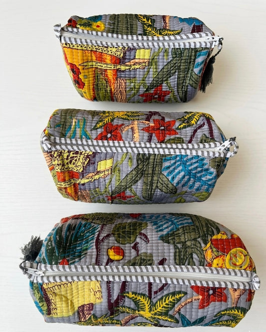 Grey Farida  – Utility Pouch Pack of 3