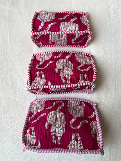 Pink Tiger Pyramid – Utility Pouch Pack of 3