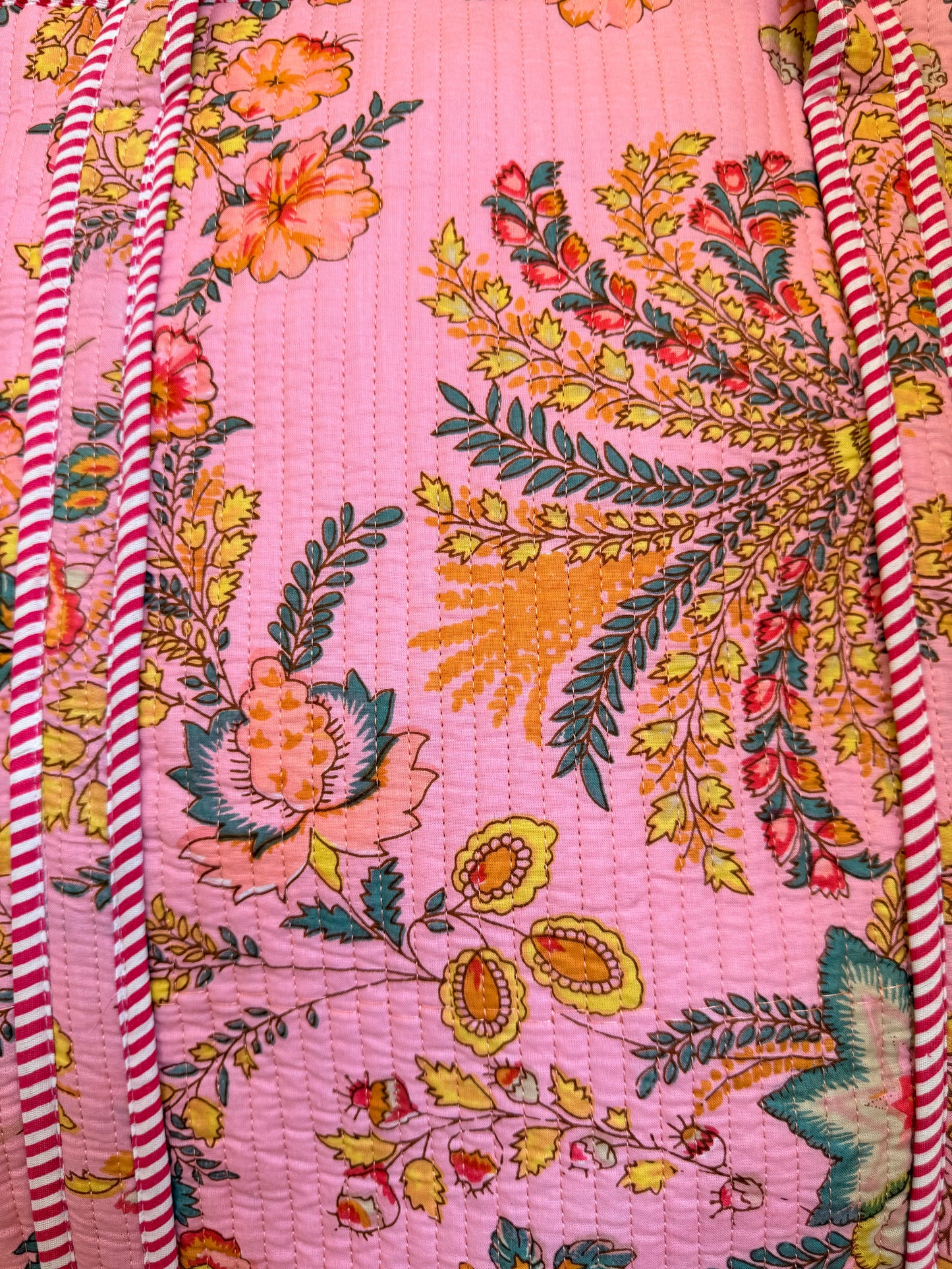 Pink Floral-2 – Wander Tote Bag 18x18