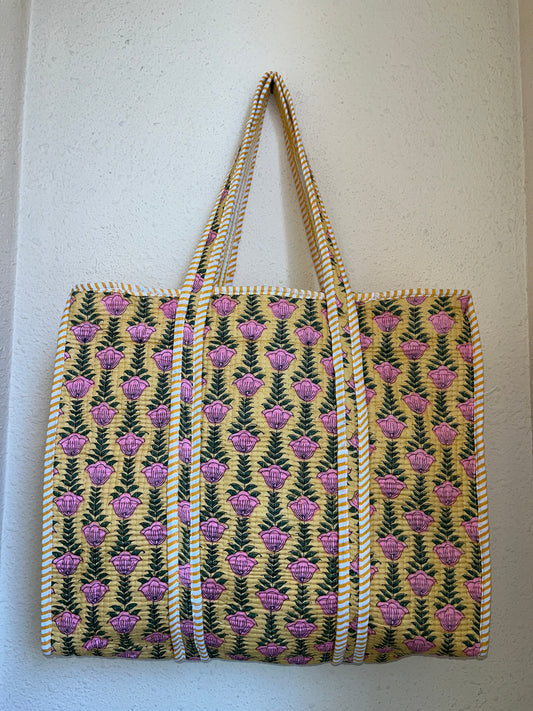 Yellow Sun Petal – Wander Tote Bag 18x18