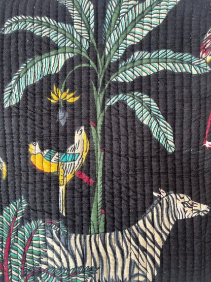 Black Safari –Quilted Laptop Bag