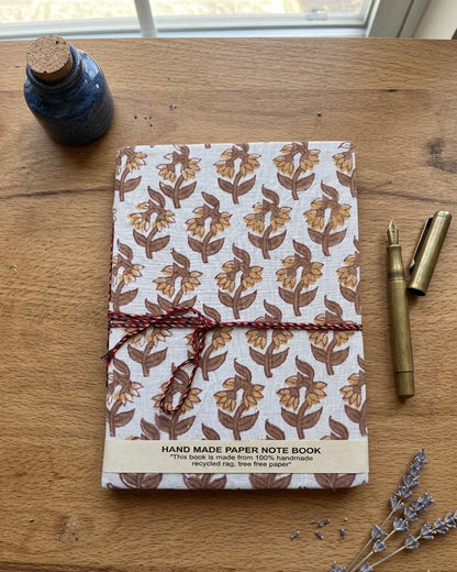 Yellow floral – Handcrafted Journal