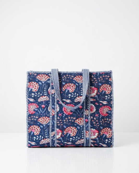 Blue Blush Tide – Wander Tote Bag 18x18
