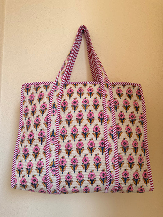 Blush Pink Meadow – Muse Tote Bag 16X16