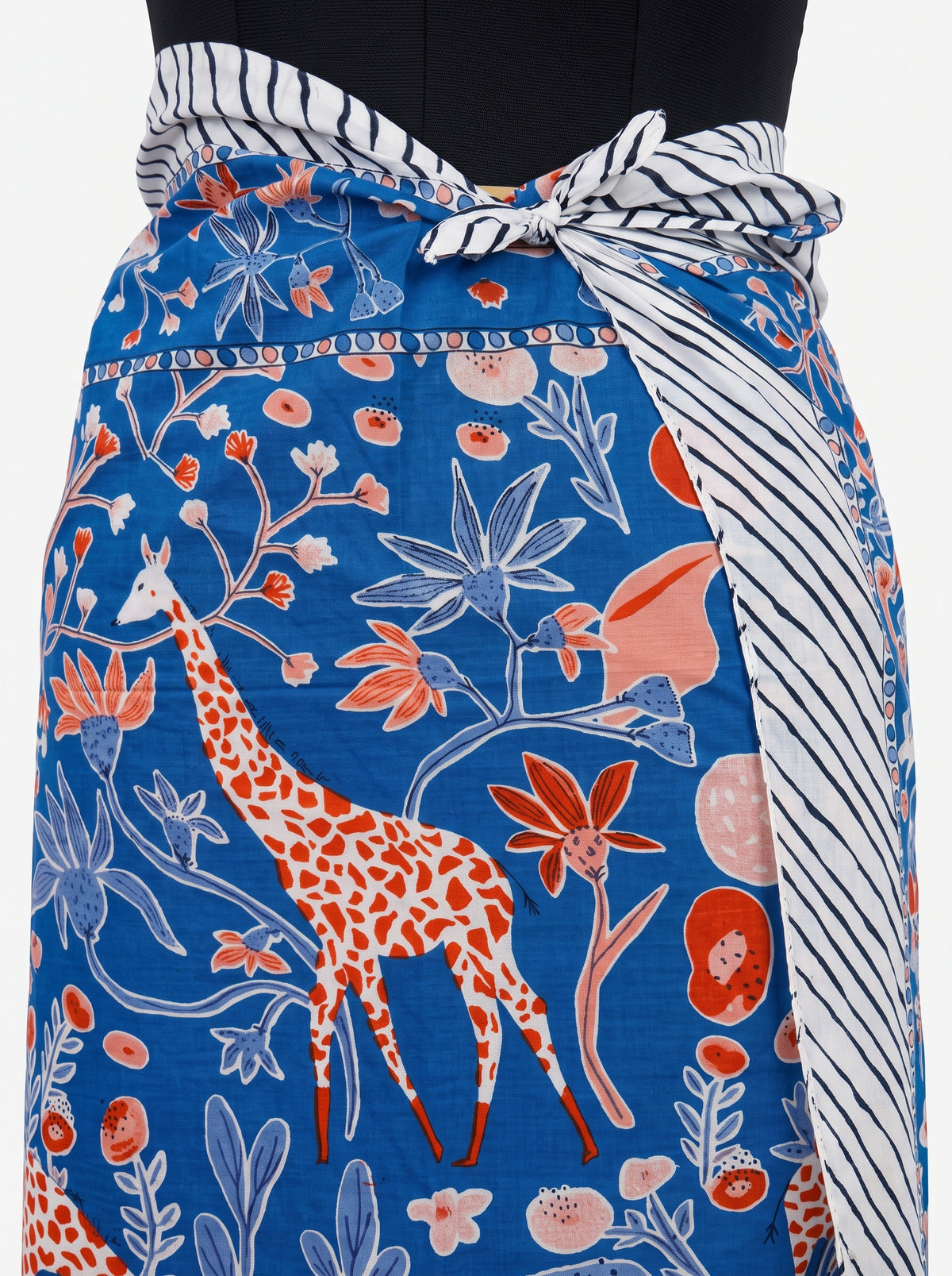 Blue Jungle Vine Sarong - Beach Cover