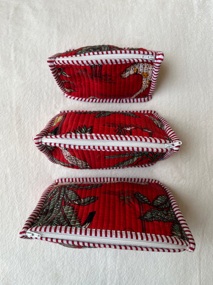 Red Safari Pyramid – Utility Pouch Pack of 3