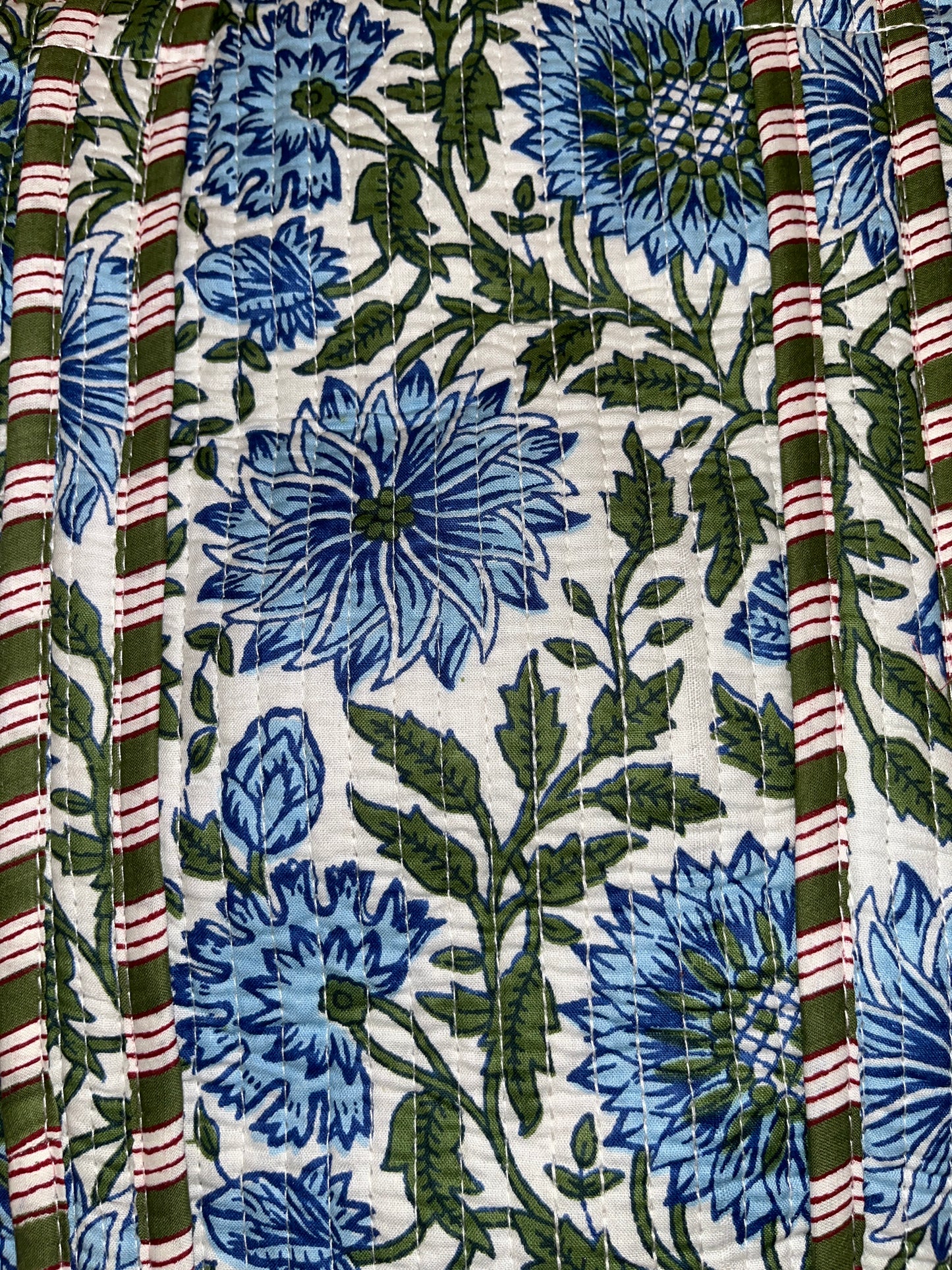 Blue Floral-1 – Tote & 3 Pouch Set