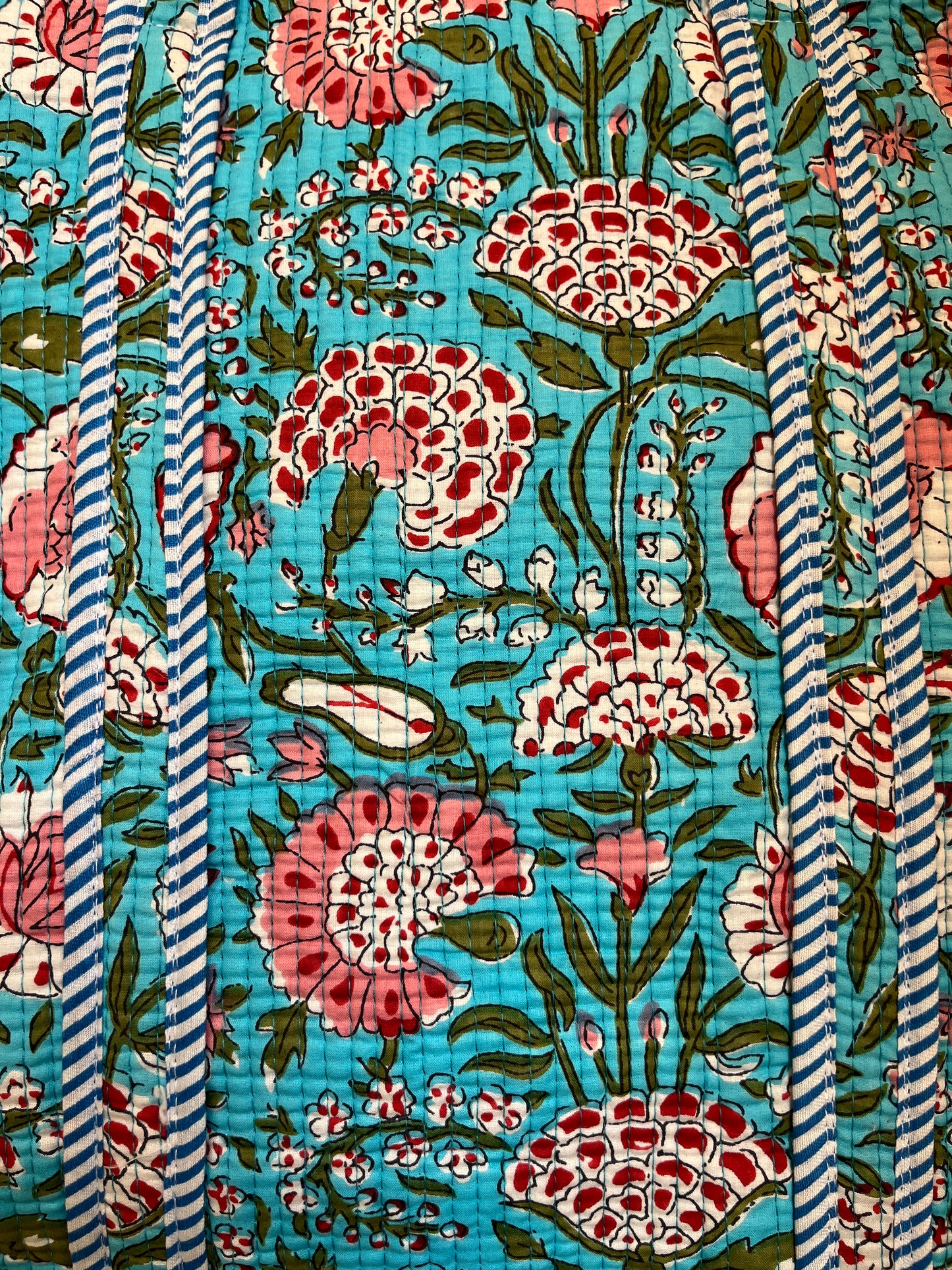 Turquoise Blue Bloom – Wander Tote Bag 18x18