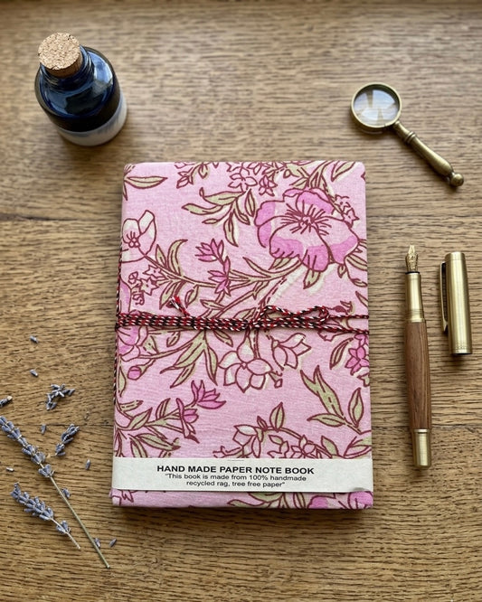 Pink floral-1 – Handcrafted Journal