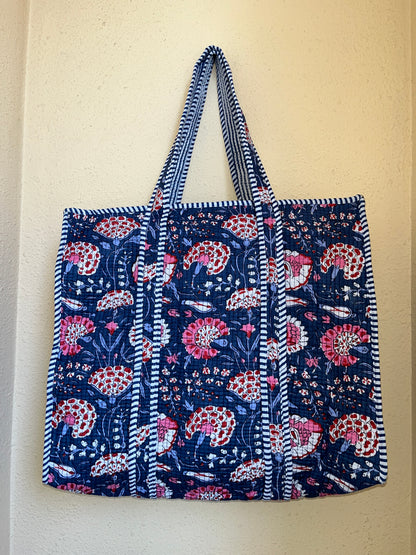 Blue Blush Tide – Wander Tote Bag 18x18
