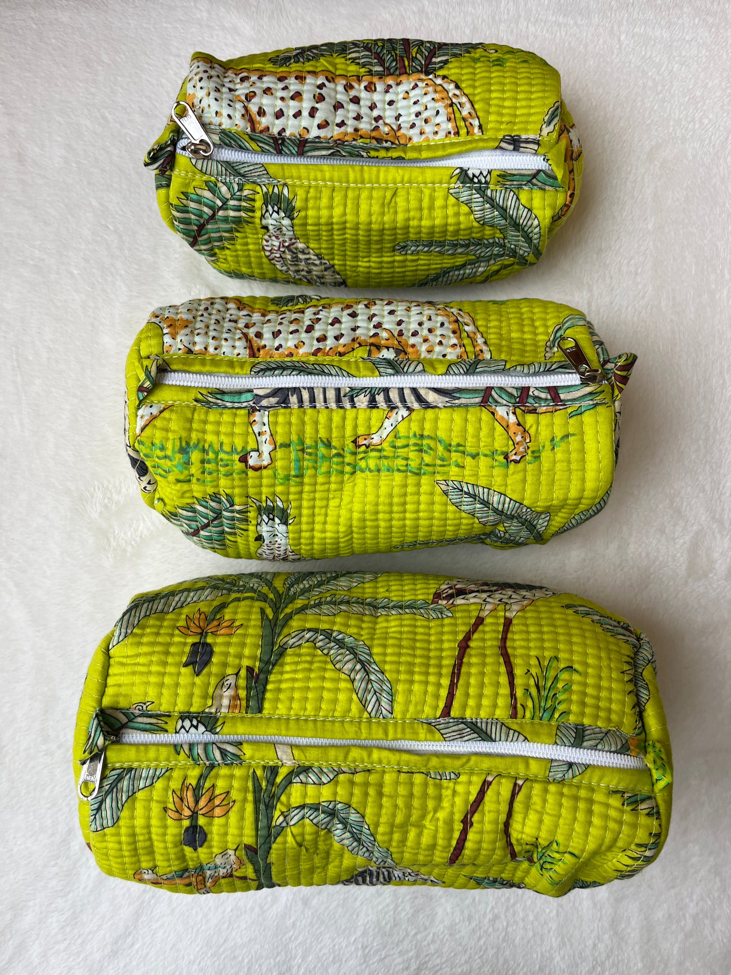 Neon Green Safari – Utility Pouch Pack of 3