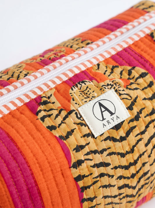 Tango Orange Stripes Tibetan Tiger – Hair Styler Travel bag