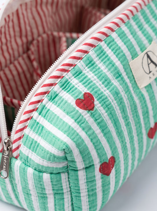 Cute Mint Heart – Hair Styler Travel bag