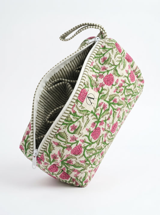 Green Floral – Hair Styler Travel bag