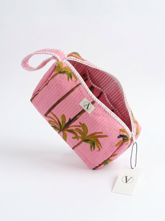 Cute Pink Palm – Hair Styler Travel bag