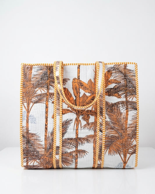 White Palm Breeze – Wander Tote Bag 18x18
