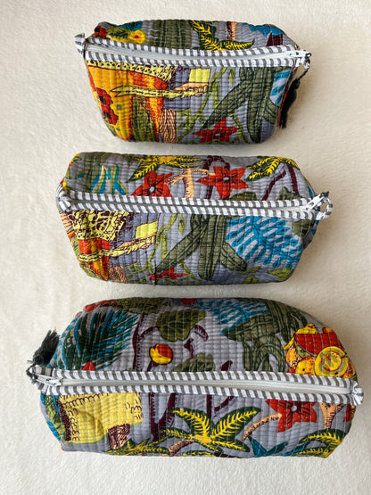 Grey Farida  – Utility Pouch Pack of 3