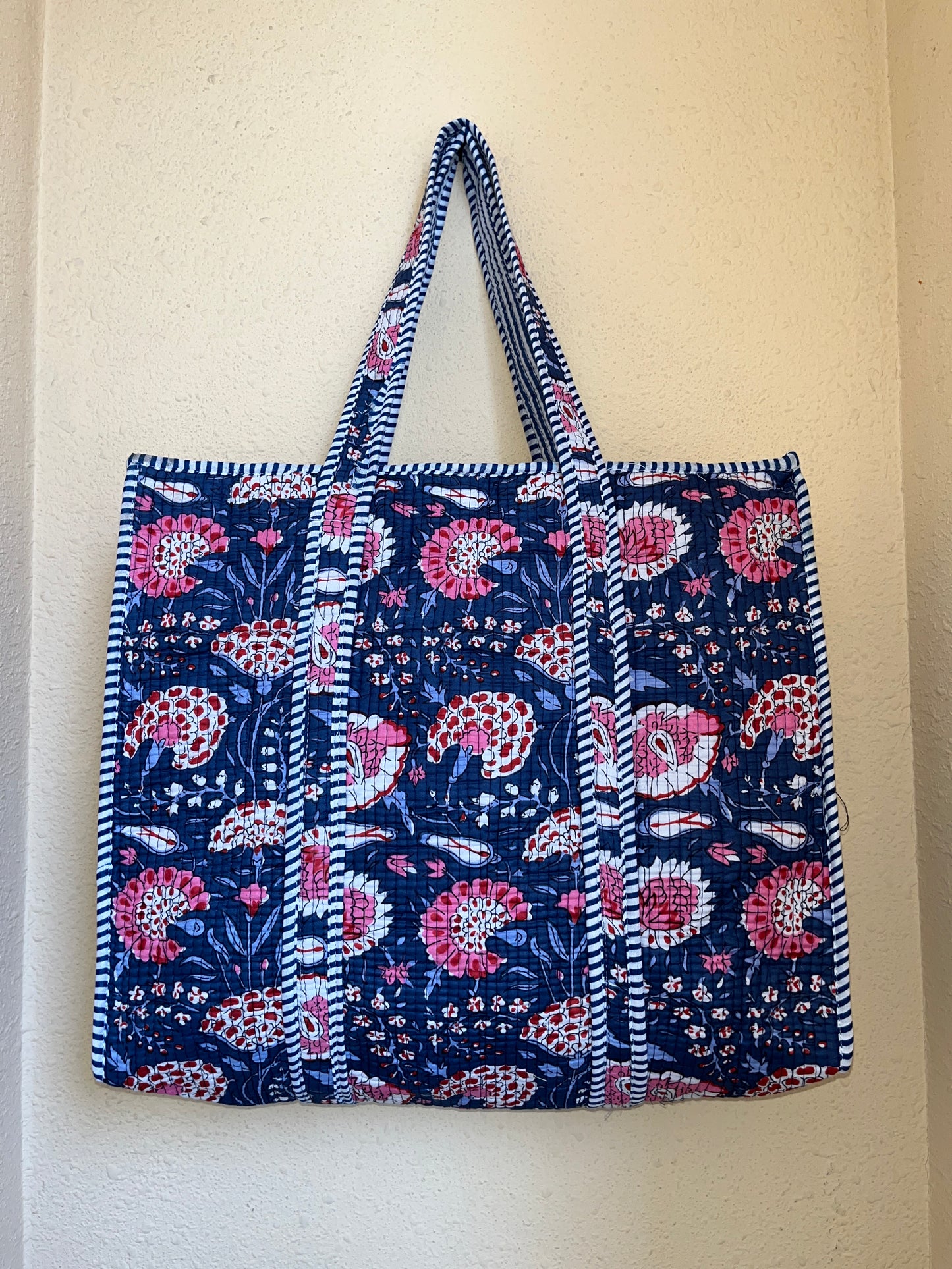 Blue Blush Tide – Wander Tote Bag 18x18