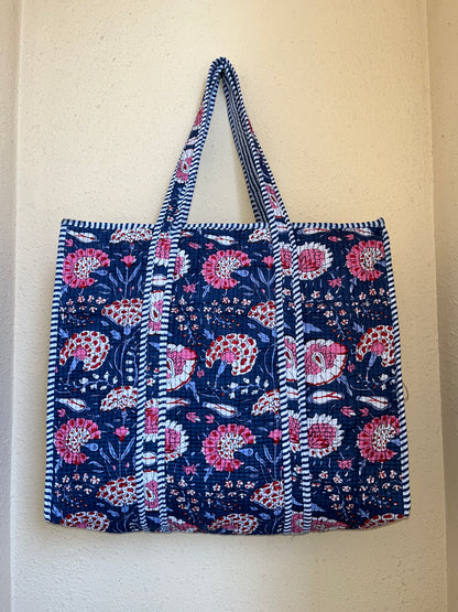 Blue Blush Tide – Wander Tote Bag 18x18