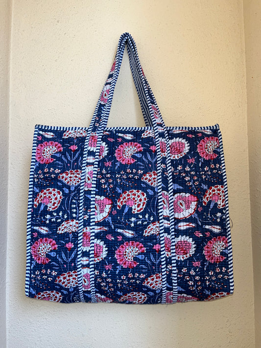 Blue Blush Tide – Wander Tote Bag 18x18