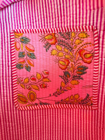 Pink Floral-2 – Wander Tote Bag 18x18