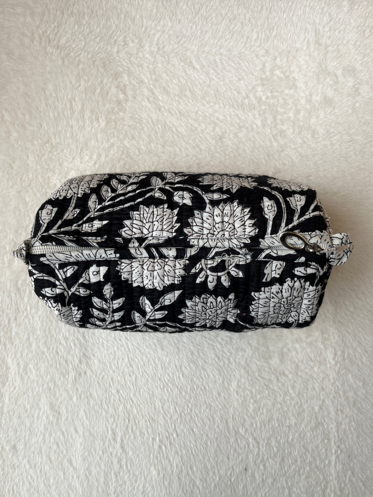 Black White Floral – Utility Pouch Pack of 3