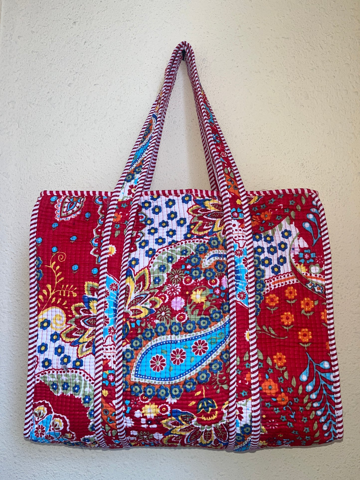 Crimson Red Bloom – Muse Tote Bag 16X16