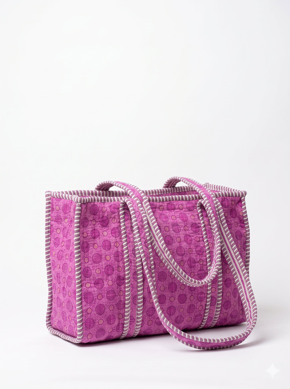 Lavender Pop – Bubble Quilted Mini Tote