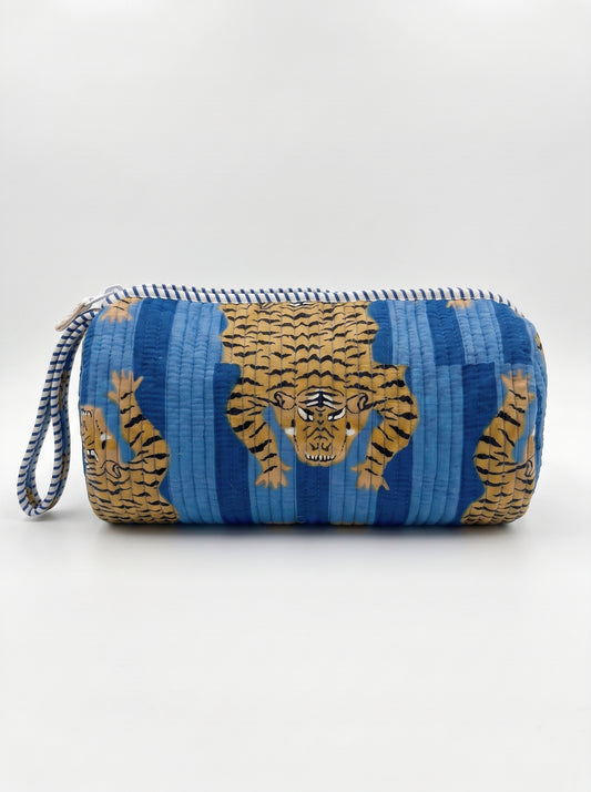 Blue Stripes Tibetan Tiger – Hair Styler Travel bag