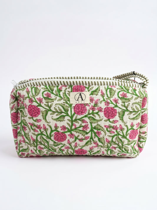 Green Floral – Hair Styler Travel bag