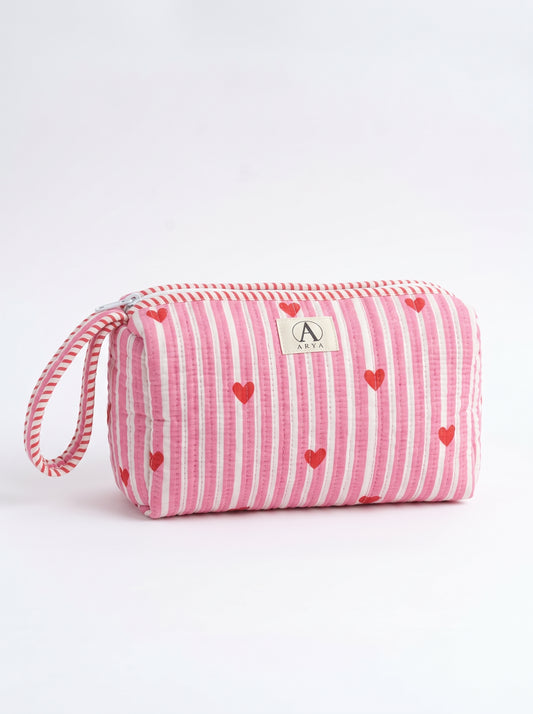 Cute pink heart – Hair Styler Travel bag