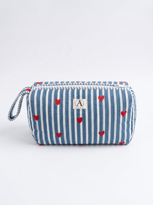 Cute Stripe heart – Hair Styler Travel bag