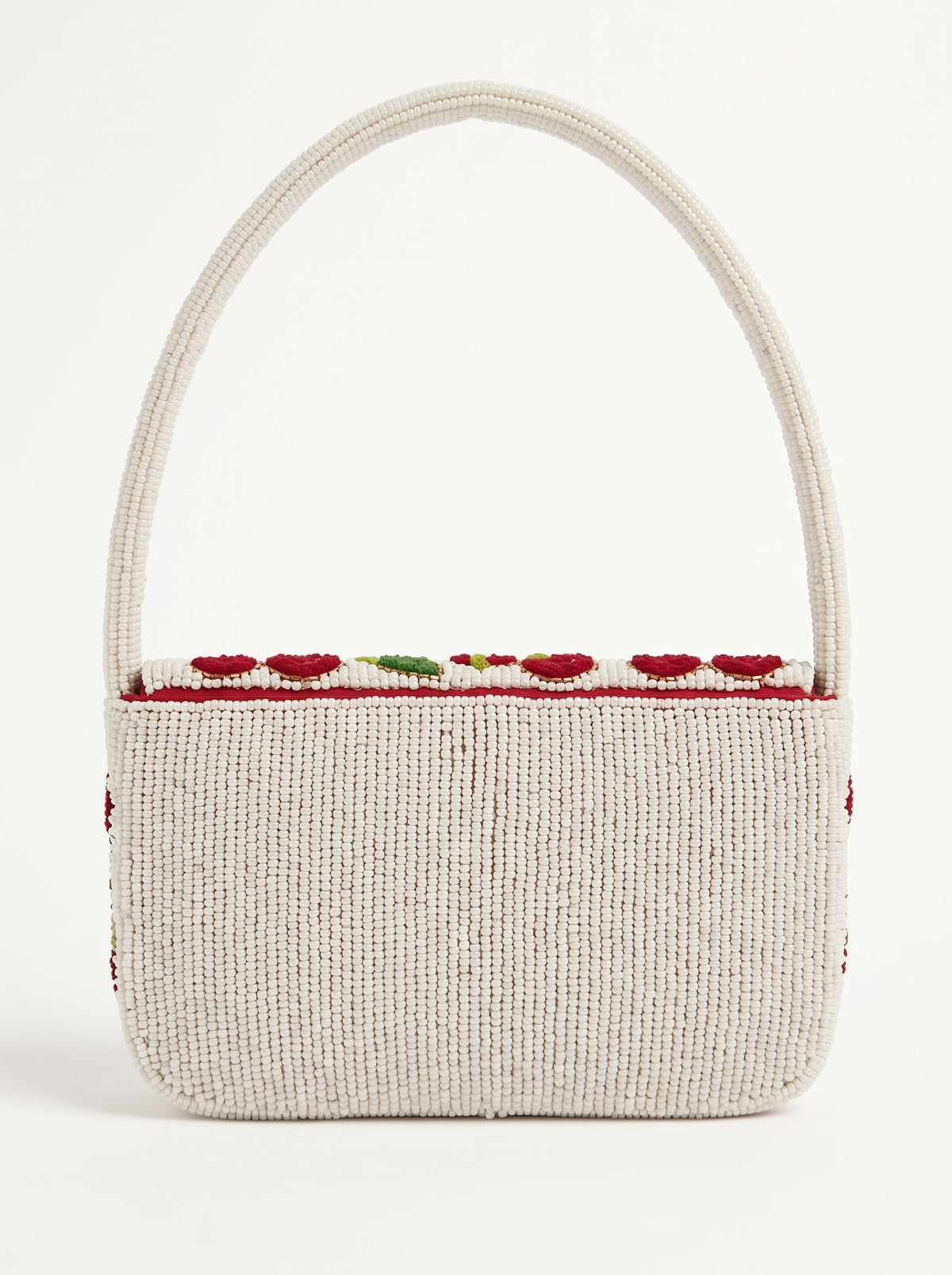 Handcrafted Luxury Beaded Cherry Shoulder Bag