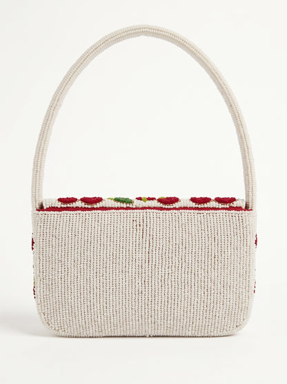 Handcrafted Luxury Beaded Cherry Shoulder Bag