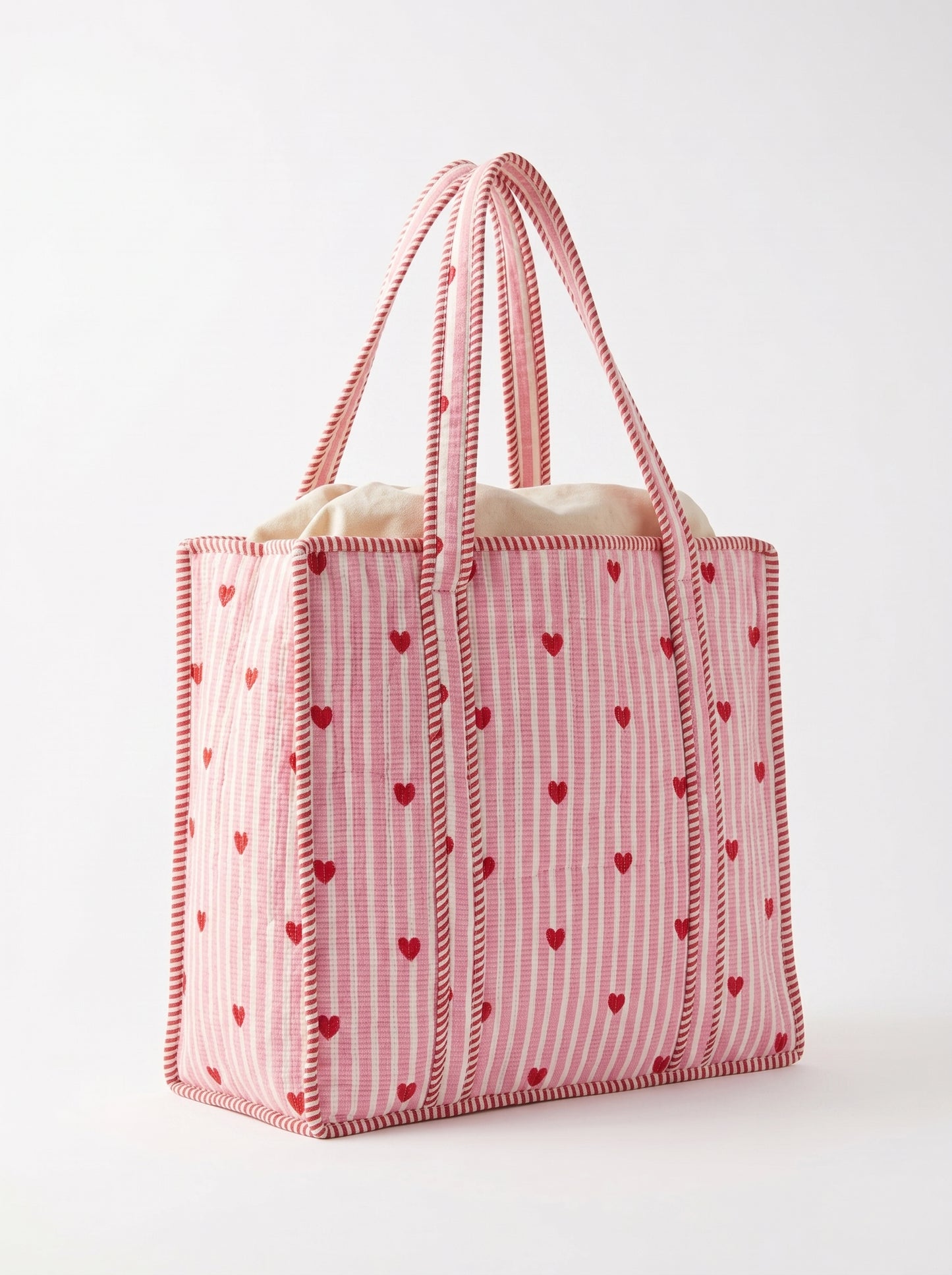 Baby Pink heart – Wander Tote Bag 18x18