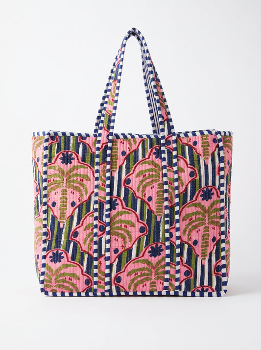Pink Palm Crush – Wander Tote Bag 18x18