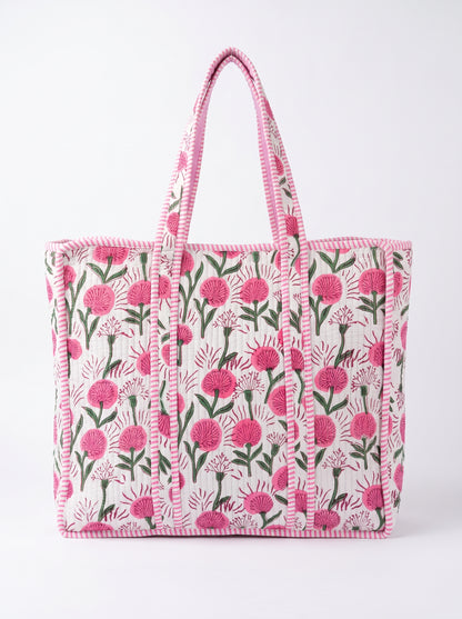 Cute Pink Floral – Wander Tote Bag 18x18