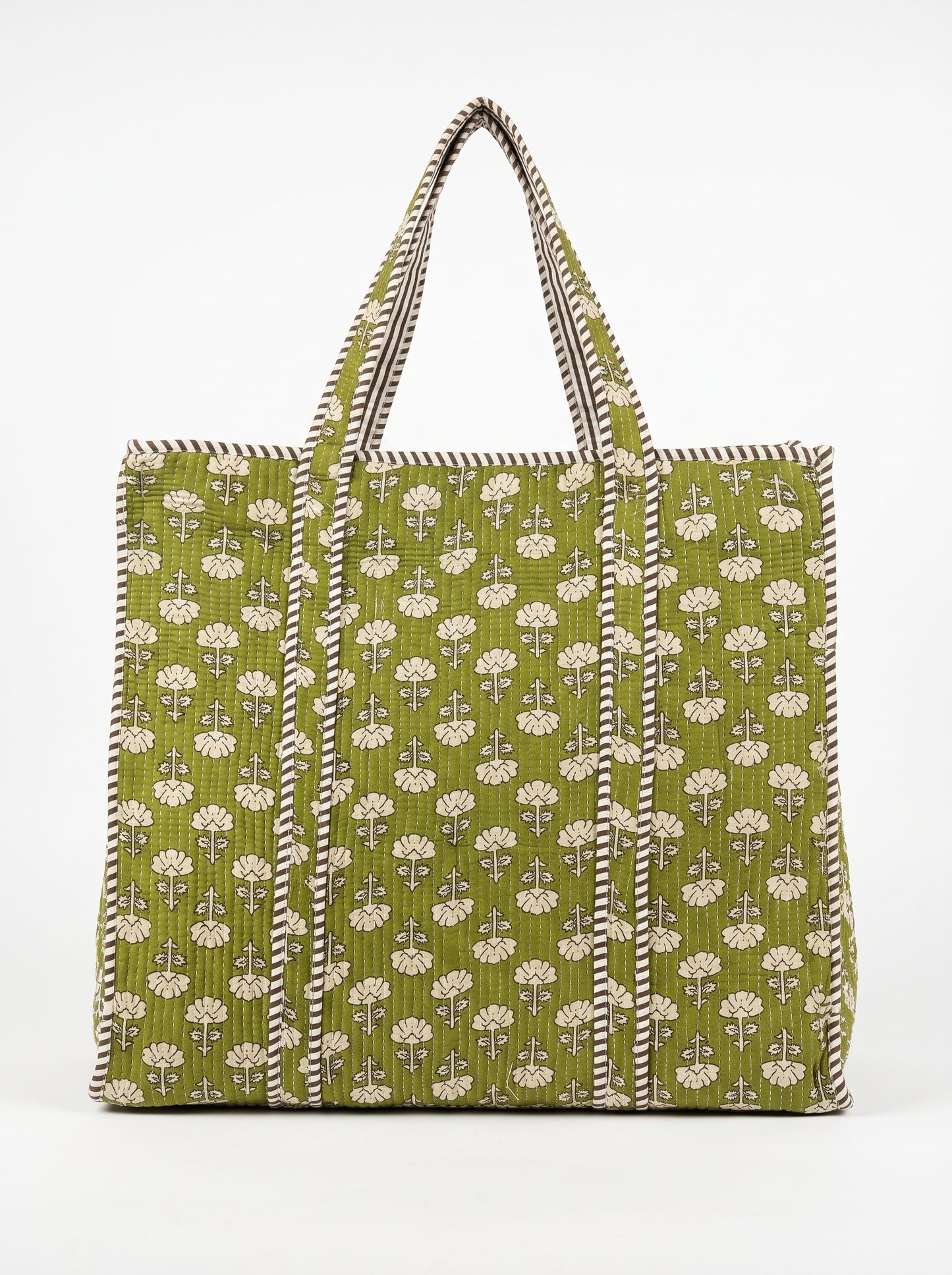Emerald Floral Charm – Wander Tote Bag 18x18