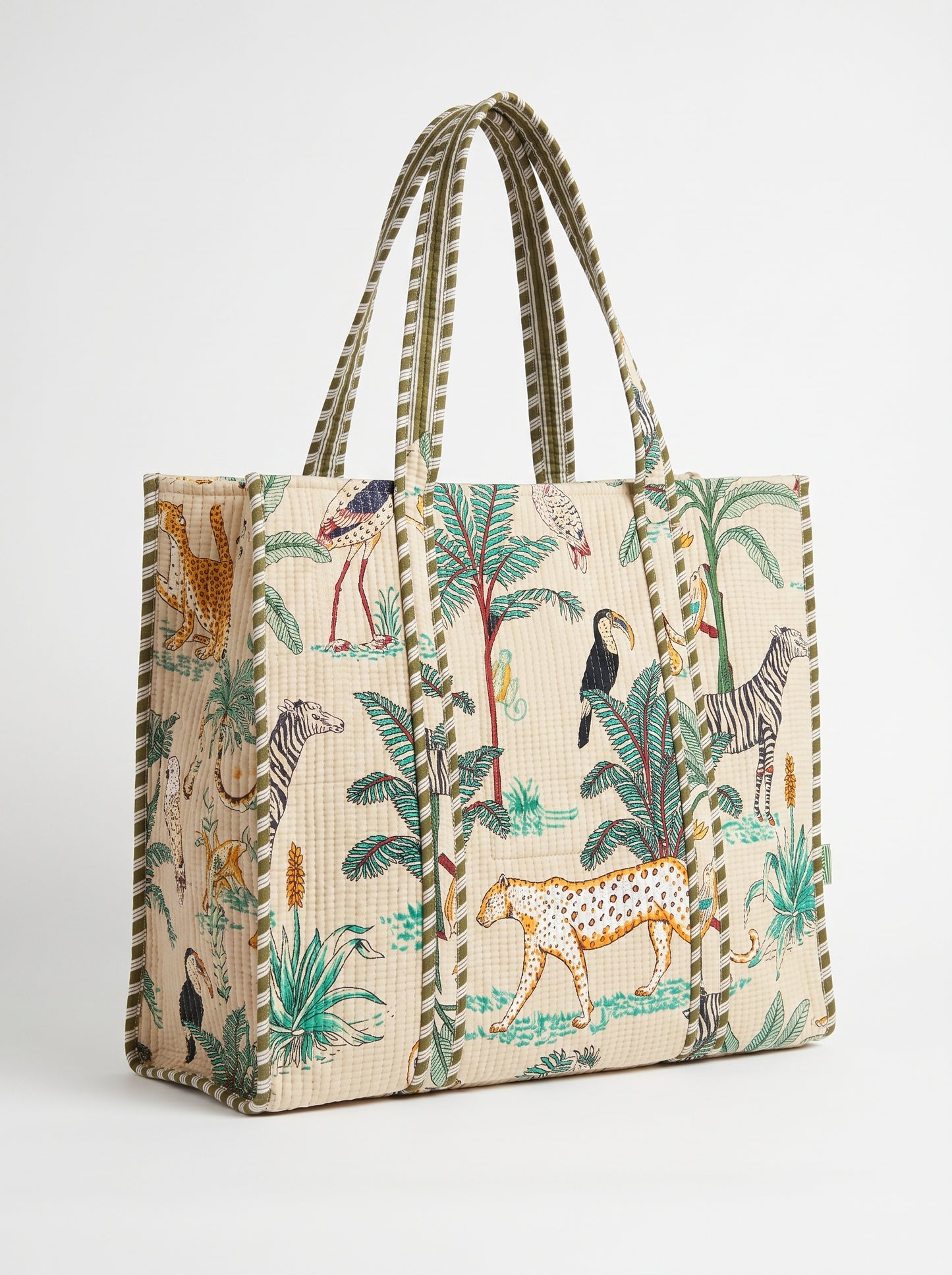 Beige Desert Safari – Wander Reversible Tote Bag 18x18
