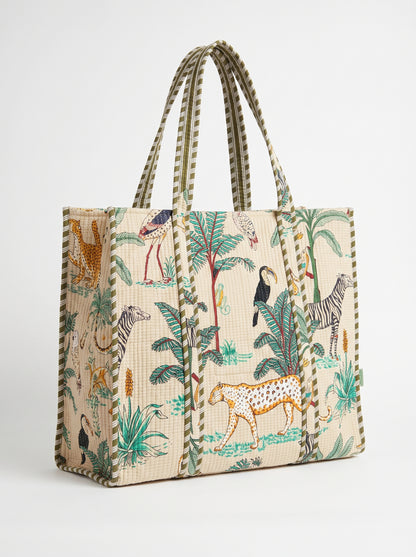 Beige Desert Safari – Wander Reversible Tote Bag 18x18