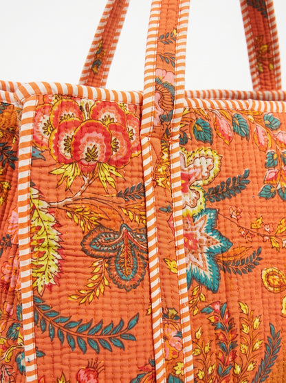 Apricot Emerald – Wander Tote Bag 18x18